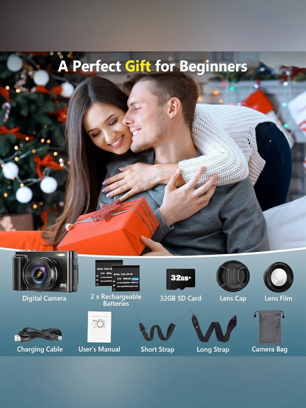 4K Digital Camera for Photography Autofocus